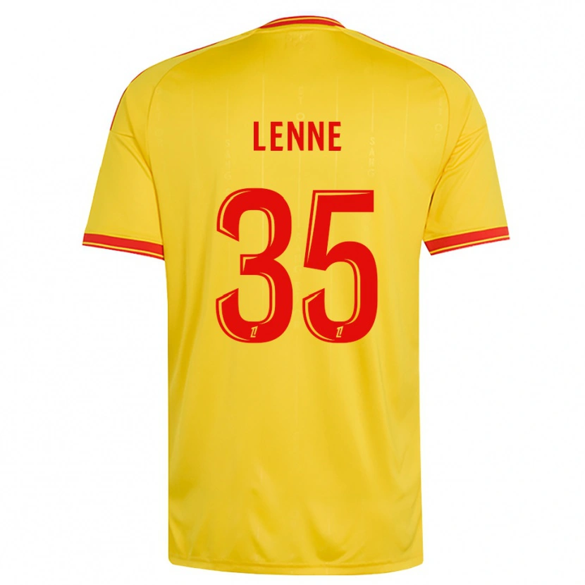 Danxen Uomo Maglia Oscar Lenne #35 Oro Arancio Rosso Kit Gara Home 2026/27 Maglietta