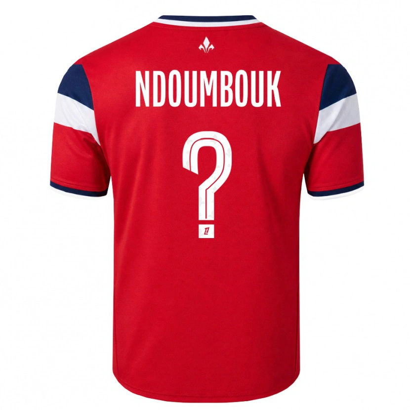Danxen Uomo Maglia Marlyse Ngo Ndoumbouk #0 Rosso Bianco Blu Reale Kit Gara Home 2026/27 Maglietta