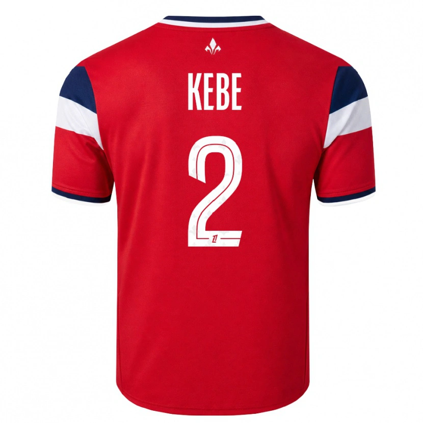 Danxen Uomo Maglia Hamadi Kebe #2 Rosso Bianco Blu Reale Kit Gara Home 2026/27 Maglietta