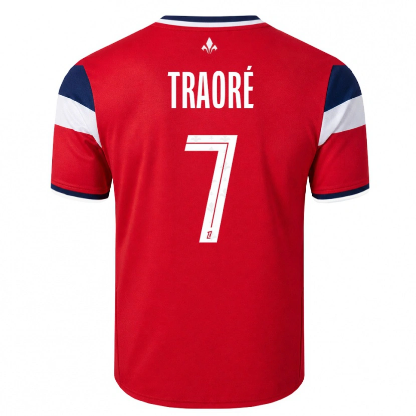 Danxen Uomo Maglia Yéli Traoré #7 Rosso Bianco Blu Reale Kit Gara Home 2026/27 Maglietta