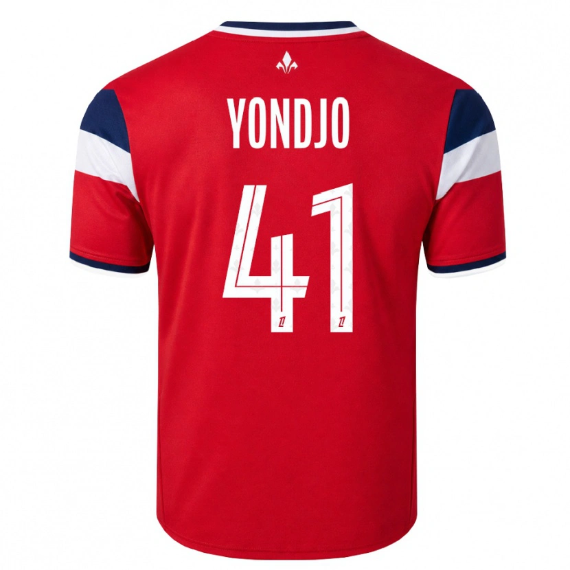 Danxen Uomo Maglia Angel Yondjo Matah #41 Rosso Bianco Blu Reale Kit Gara Home 2026/27 Maglietta