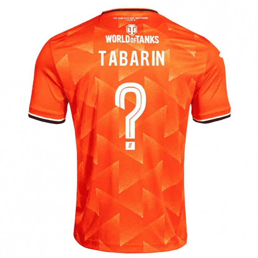 Danxen Uomo Maglia Lenny Tabarin #0 Arancio Bianco Nero Kit Gara Home 2026/27 Maglietta