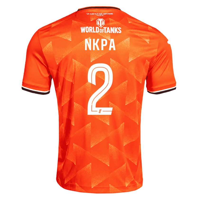 Danxen Uomo Maglia Elie Nkpa #2 Arancio Bianco Nero Kit Gara Home 2026/27 Maglietta