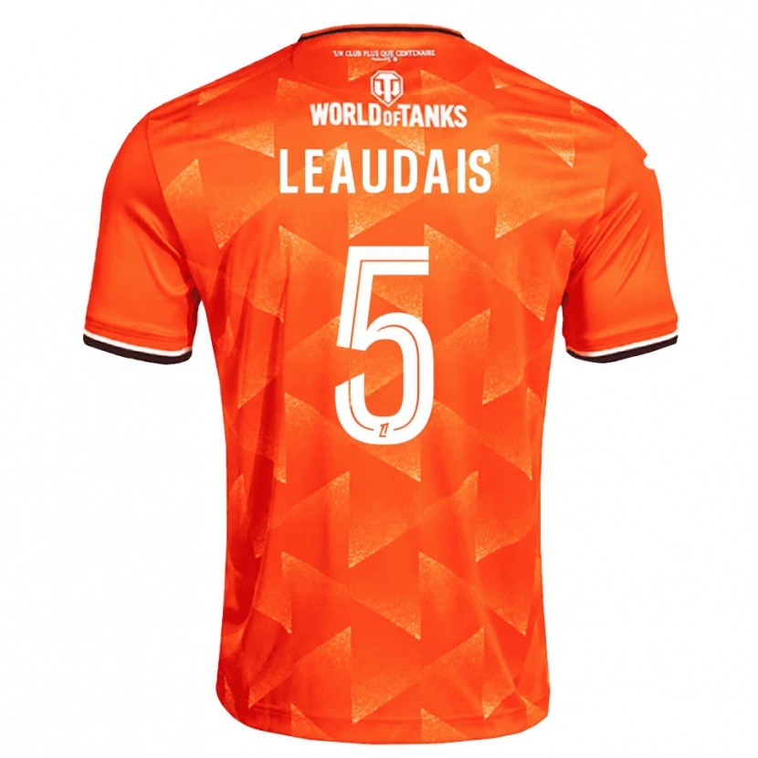 Danxen Uomo Maglia Lucas Leaudais #5 Arancio Bianco Nero Kit Gara Home 2026/27 Maglietta