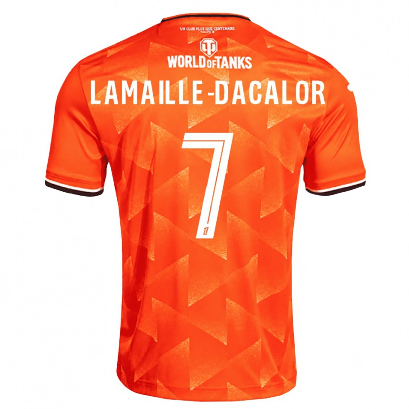 Danxen Uomo Maglia Olan Lamaille-Dacalor #7 Arancio Bianco Nero Kit Gara Home 2026/27 Maglietta