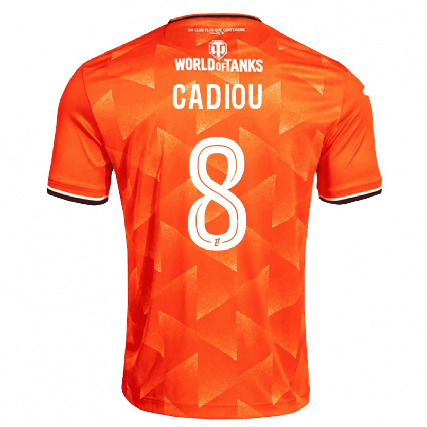 Danxen Uomo Maglia Noah Cadiou #8 Arancio Bianco Nero Kit Gara Home 2026/27 Maglietta