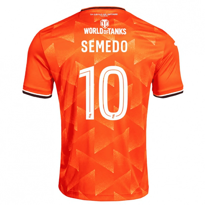 Danxen Uomo Maglia Daniel Semedo #10 Arancio Bianco Nero Kit Gara Home 2026/27 Maglietta