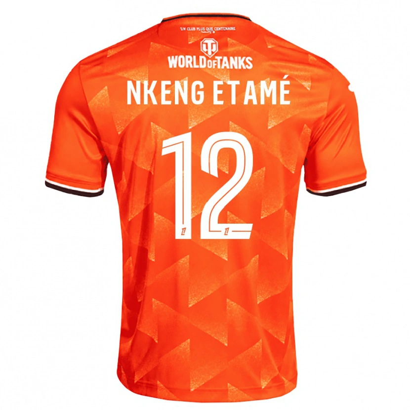 Danxen Uomo Maglia Shaï Nkeng Etamé #12 Arancio Bianco Nero Kit Gara Home 2026/27 Maglietta