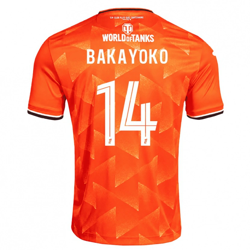 Danxen Uomo Maglia Tiemoué Bakayoko #14 Arancio Bianco Nero Kit Gara Home 2026/27 Maglietta