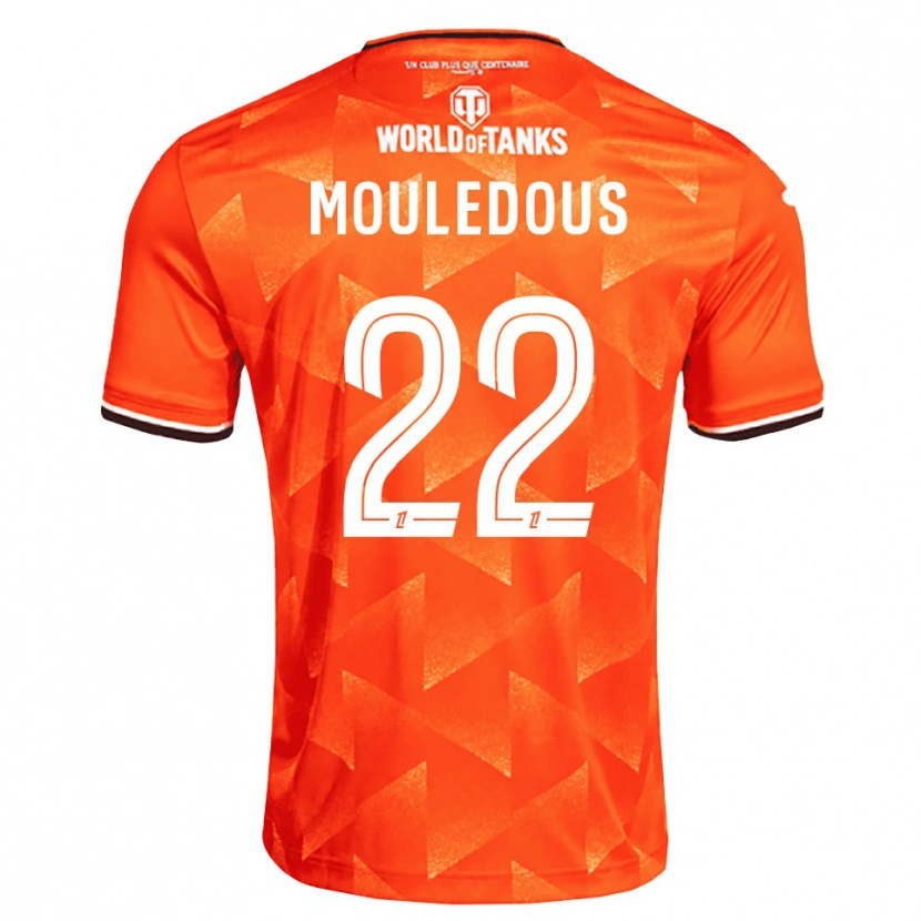 Danxen Uomo Maglia Antton Mouledous #22 Arancio Bianco Nero Kit Gara Home 2026/27 Maglietta