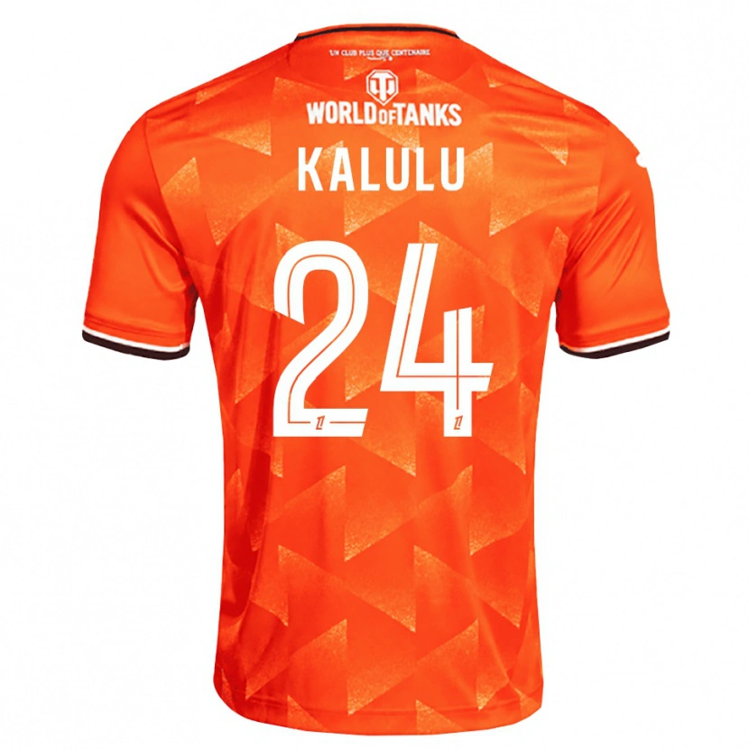 Danxen Uomo Maglia Gédéon Kalulu #24 Arancio Bianco Nero Kit Gara Home 2026/27 Maglietta