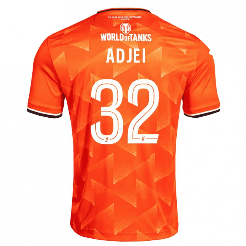 Danxen Uomo Maglia Nathaniel Adjei #32 Arancio Bianco Nero Kit Gara Home 2026/27 Maglietta