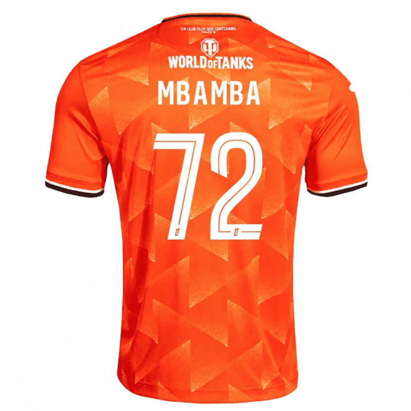 Danxen Uomo Maglia Noah Mbamba #72 Arancio Bianco Nero Kit Gara Home 2026/27 Maglietta