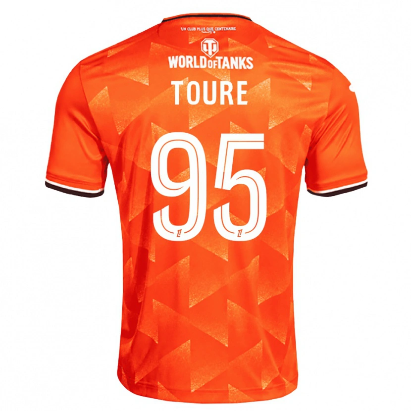 Danxen Uomo Maglia Isaak Touré #95 Arancio Bianco Nero Kit Gara Home 2026/27 Maglietta