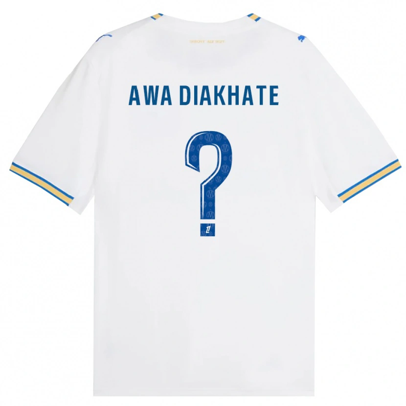 Danxen Uomo Maglia Ndeye Awa Diakhate #0 Blu Schiarente Bianco Kit Gara Home 2026/27 Maglietta