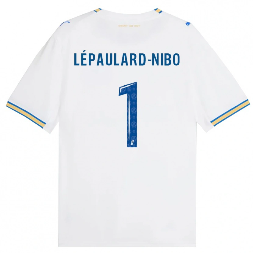 Danxen Uomo Maglia Mailey Lépaulard-Nibo #1 Blu Schiarente Bianco Kit Gara Home 2026/27 Maglietta