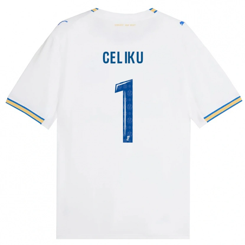 Danxen Uomo Maglia Bleron Celiku #1 Blu Schiarente Bianco Kit Gara Home 2026/27 Maglietta