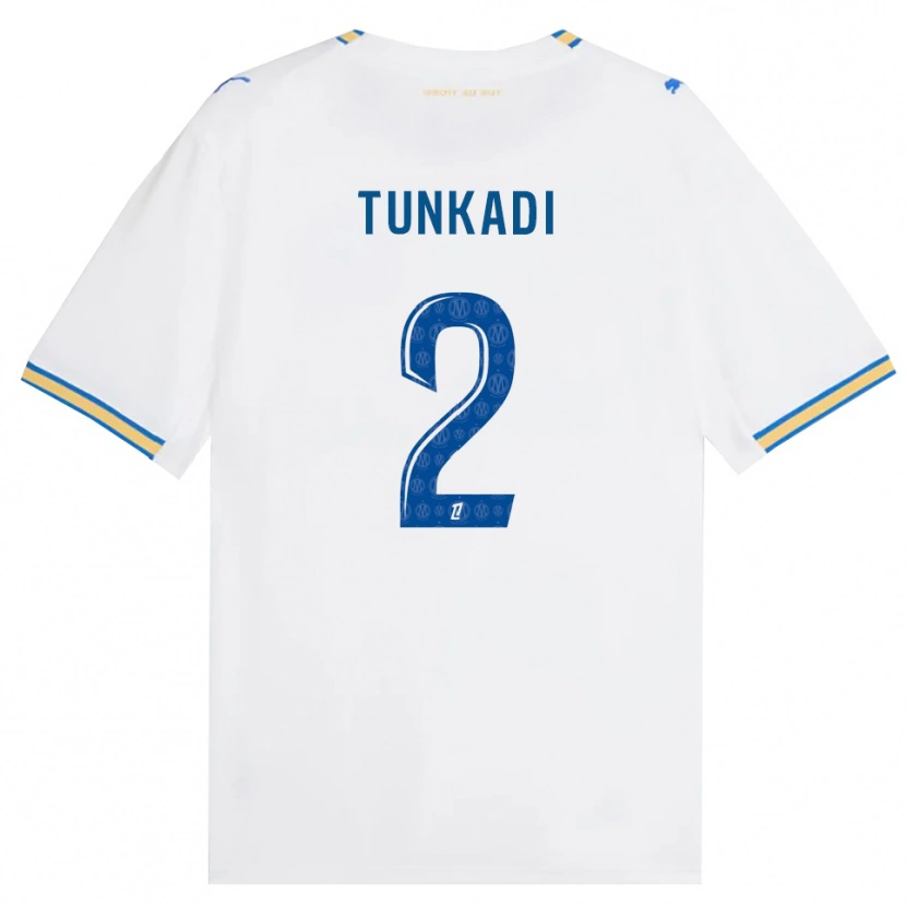 Danxen Uomo Maglia Alexandre Tunkadi #2 Blu Schiarente Bianco Kit Gara Home 2026/27 Maglietta