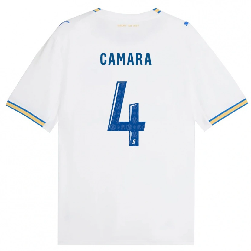 Danxen Uomo Maglia Fodé Camara #4 Blu Schiarente Bianco Kit Gara Home 2026/27 Maglietta