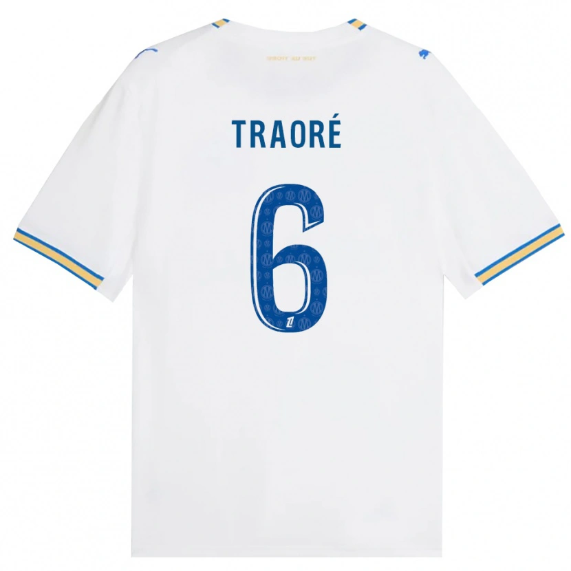 Danxen Uomo Maglia Soumaïla Traoré #6 Blu Schiarente Bianco Kit Gara Home 2026/27 Maglietta