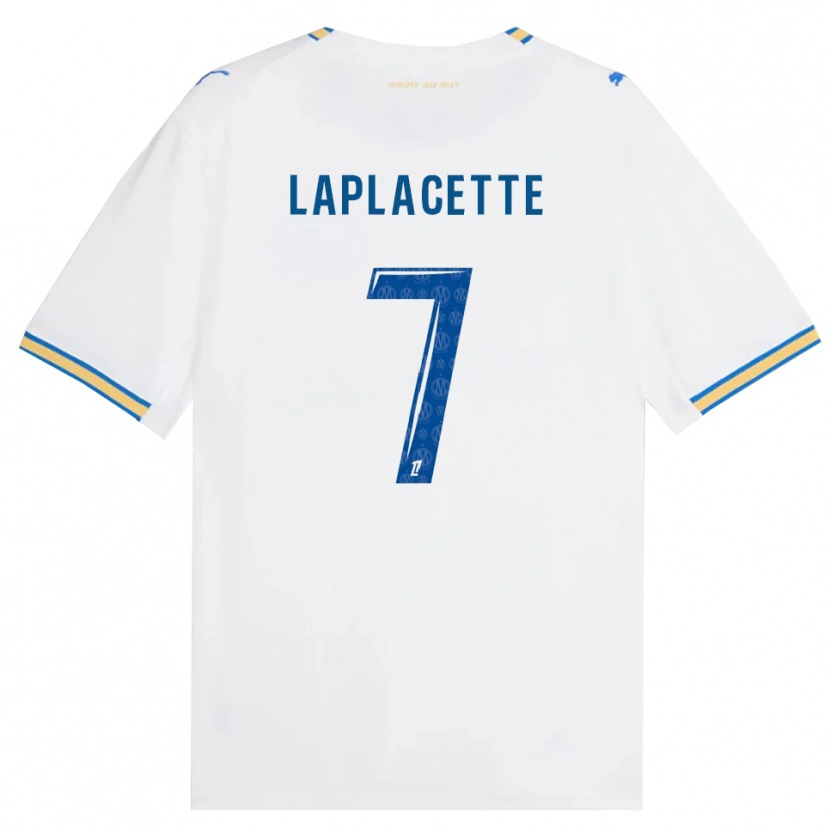 Danxen Uomo Maglia Tess Laplacette #7 Blu Schiarente Bianco Kit Gara Home 2026/27 Maglietta