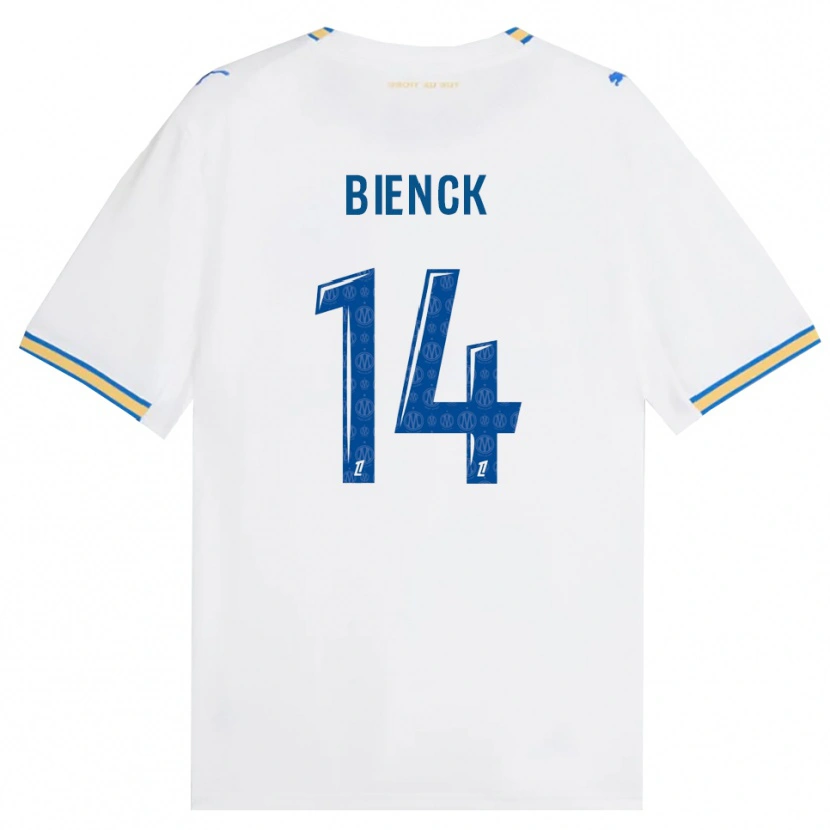 Danxen Uomo Maglia Felix Bienck #14 Blu Schiarente Bianco Kit Gara Home 2026/27 Maglietta