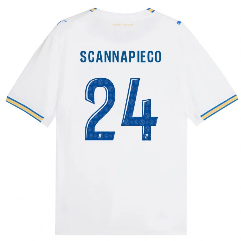 Danxen Uomo Maglia Dona Scannapieco #24 Blu Schiarente Bianco Kit Gara Home 2026/27 Maglietta