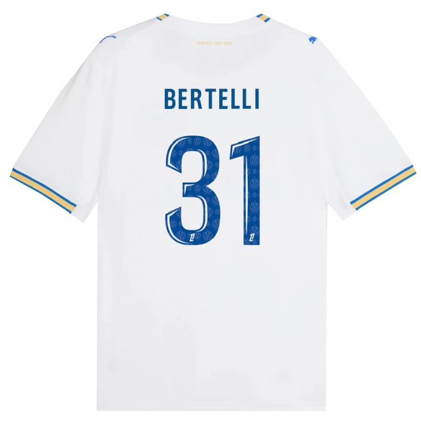 Danxen Uomo Maglia Ugo Bertelli #31 Blu Schiarente Bianco Kit Gara Home 2026/27 Maglietta