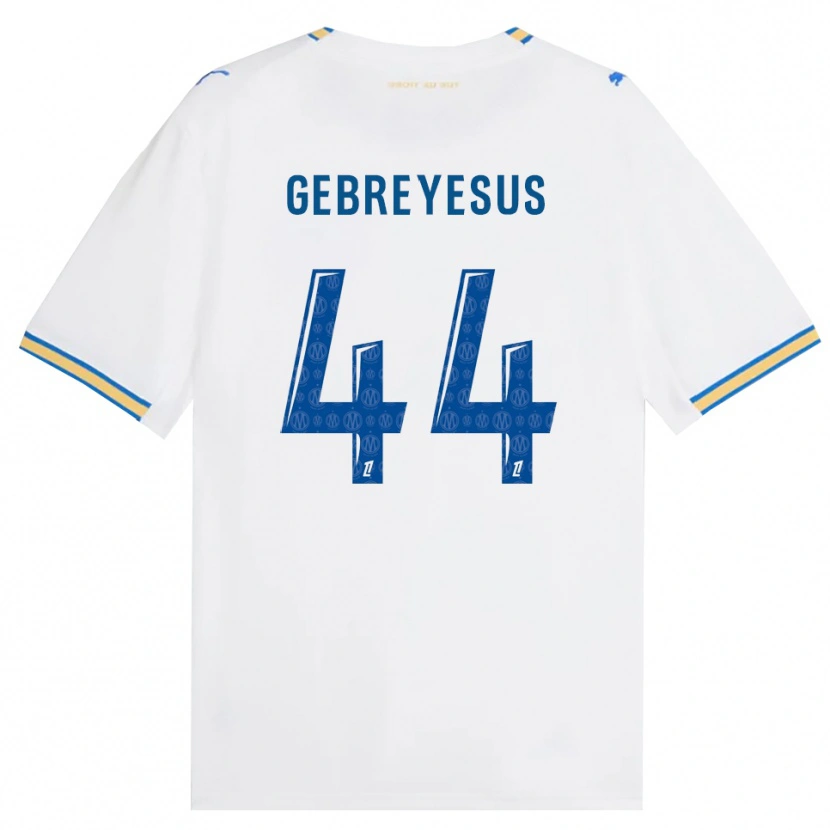 Danxen Uomo Maglia Esey Gebreyesus #44 Blu Schiarente Bianco Kit Gara Home 2026/27 Maglietta