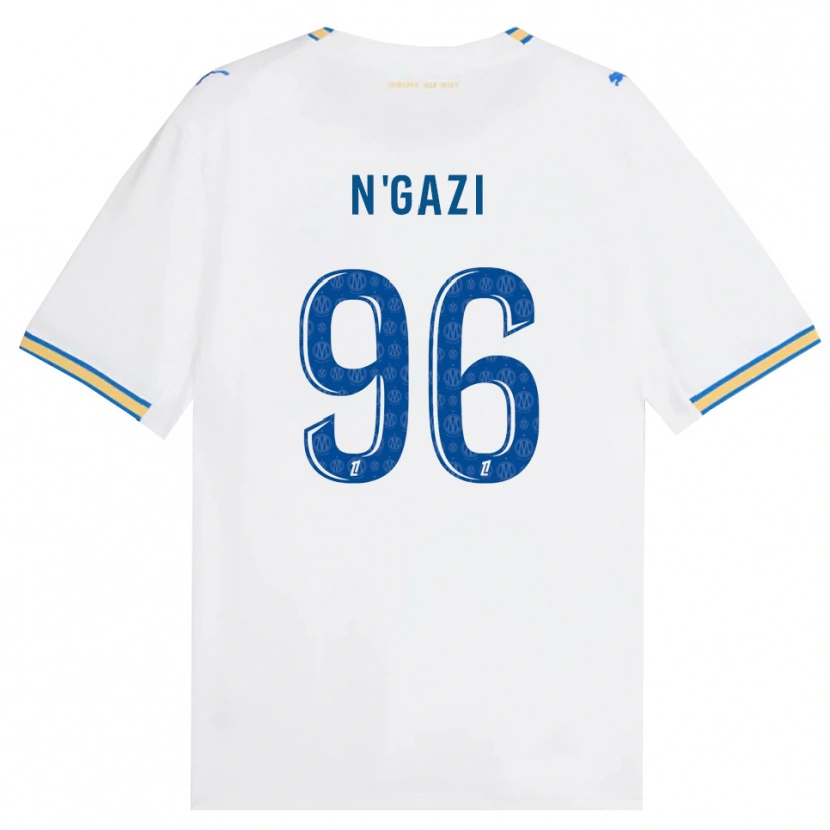 Danxen Uomo Maglia Chloé N'gazi #96 Blu Schiarente Bianco Kit Gara Home 2026/27 Maglietta