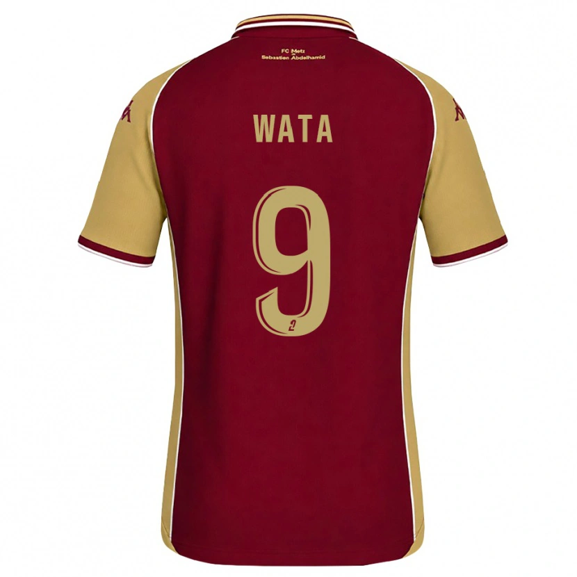 Danxen Uomo Maglia Xavier Wata #9 Goldenrod Rosso Scuro Kit Gara Home 2026/27 Maglietta