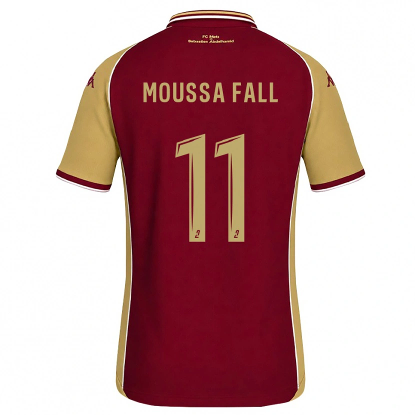 Danxen Uomo Maglia Pape Moussa Fall #11 Goldenrod Rosso Scuro Kit Gara Home 2026/27 Maglietta