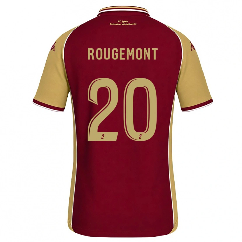 Danxen Uomo Maglia Justine Rougemont #20 Goldenrod Rosso Scuro Kit Gara Home 2026/27 Maglietta