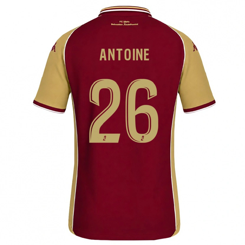 Danxen Uomo Maglia Maud Antoine #26 Goldenrod Rosso Scuro Kit Gara Home 2026/27 Maglietta