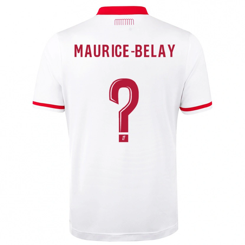 Danxen Uomo Maglia Dwayne Maurice-Belay #0 Rosso Bianco Kit Gara Home 2026/27 Maglietta