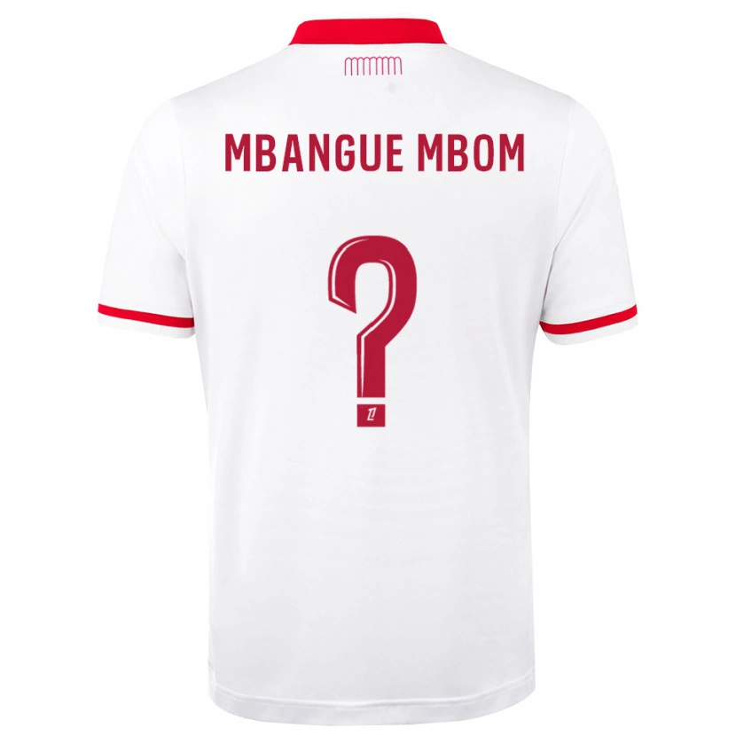 Danxen Uomo Maglia Enzo Mbangue Mbom #0 Rosso Bianco Kit Gara Home 2026/27 Maglietta
