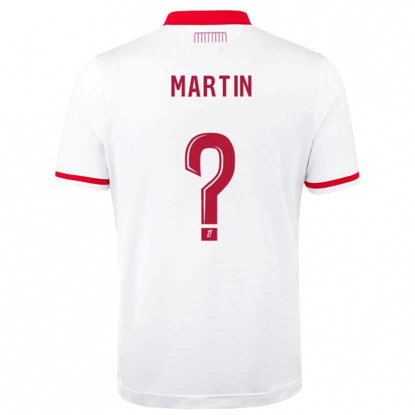 Danxen Uomo Maglia Logan Martin #0 Rosso Bianco Kit Gara Home 2026/27 Maglietta