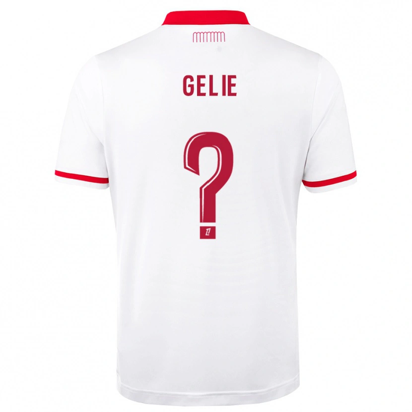 Danxen Uomo Maglia Melvyn Gelie #0 Rosso Bianco Kit Gara Home 2026/27 Maglietta