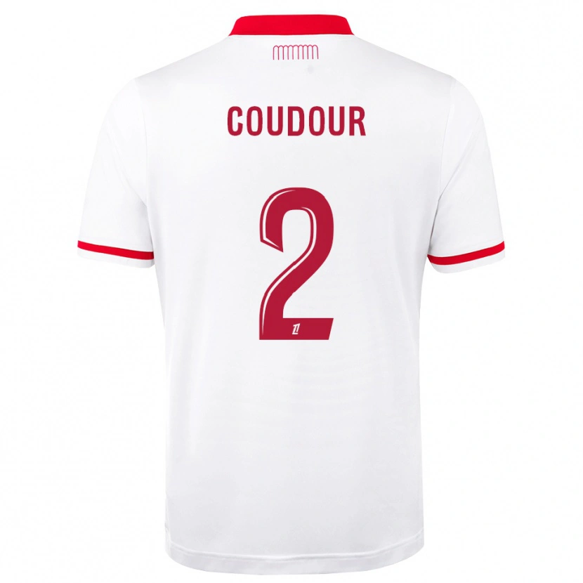 Danxen Uomo Maglia Mathis Coudour #2 Rosso Bianco Kit Gara Home 2026/27 Maglietta