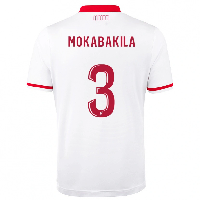 Danxen Uomo Maglia Nick Mokabakila #3 Rosso Bianco Kit Gara Home 2026/27 Maglietta