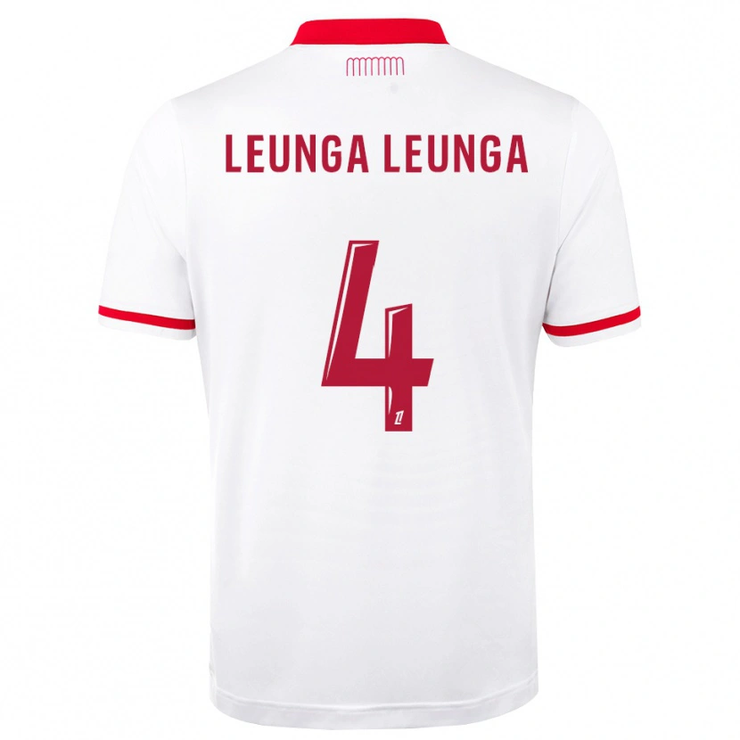 Danxen Uomo Maglia Daryl Leunga Leunga #4 Rosso Bianco Kit Gara Home 2026/27 Maglietta