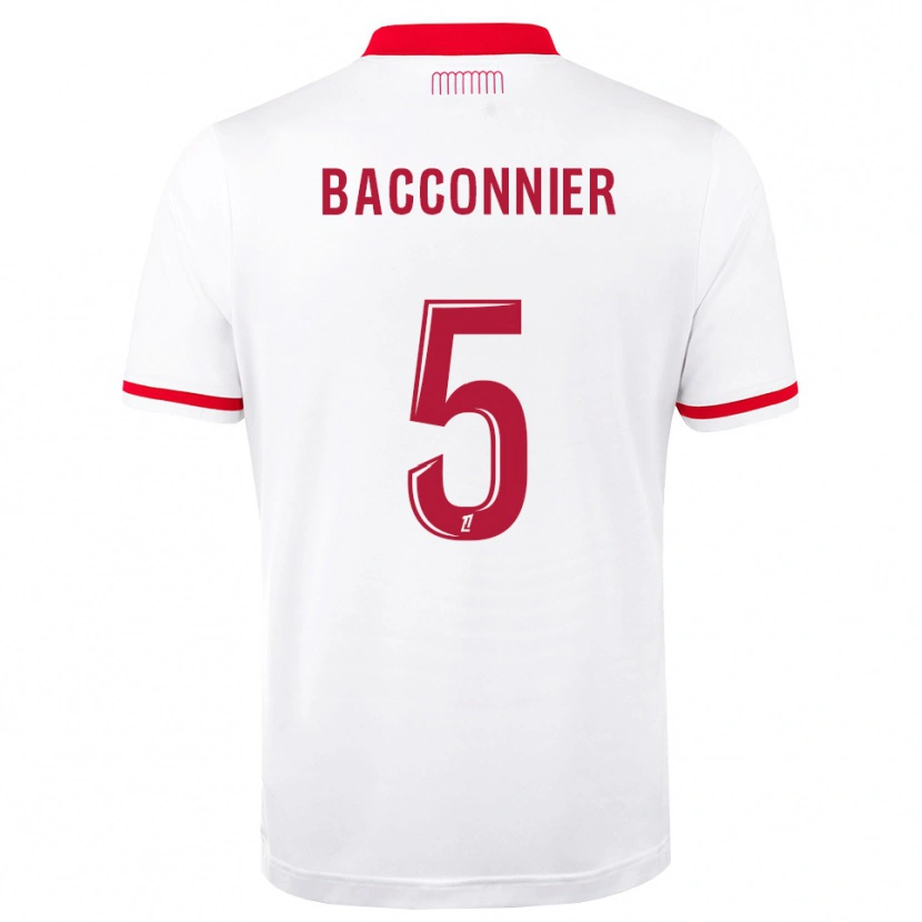 Danxen Uomo Maglia Kévin Bacconnier #5 Rosso Bianco Kit Gara Home 2026/27 Maglietta