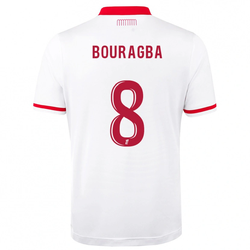 Danxen Uomo Maglia Ouanis Bouragba #8 Rosso Bianco Kit Gara Home 2026/27 Maglietta
