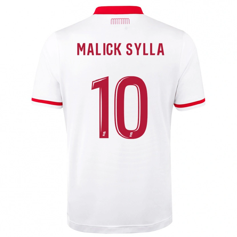 Danxen Uomo Maglia Malick Sylla #10 Rosso Bianco Kit Gara Home 2026/27 Maglietta