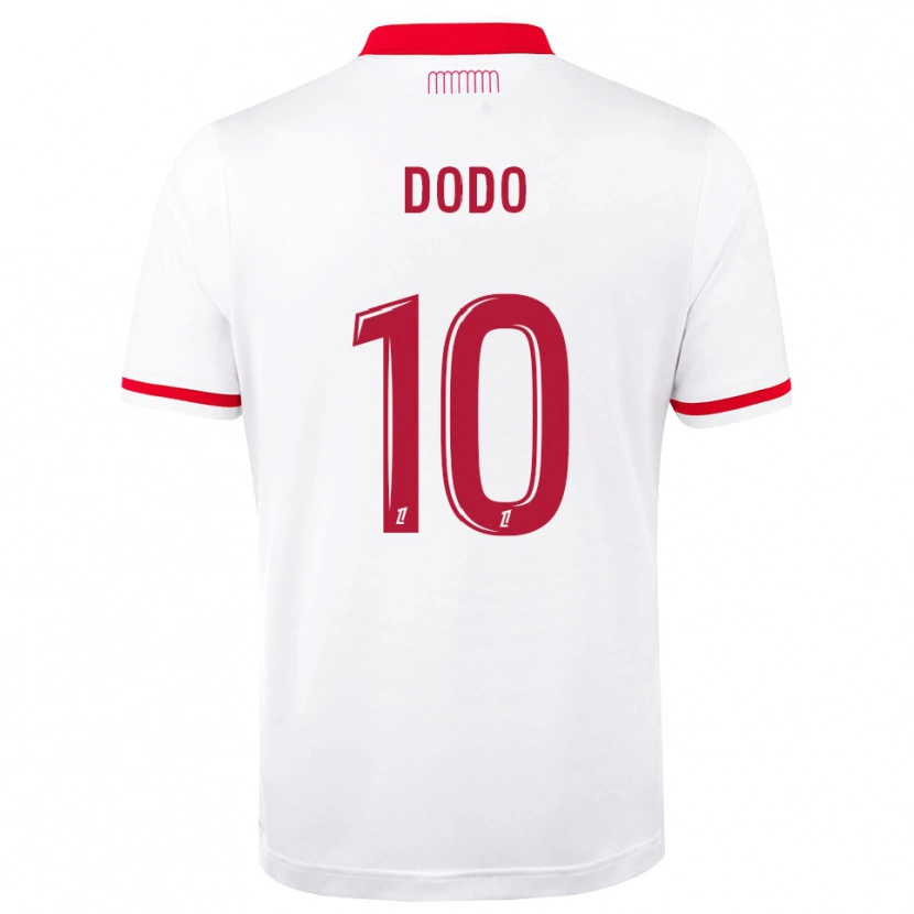 Danxen Uomo Maglia Yannick Dodo #10 Rosso Bianco Kit Gara Home 2026/27 Maglietta