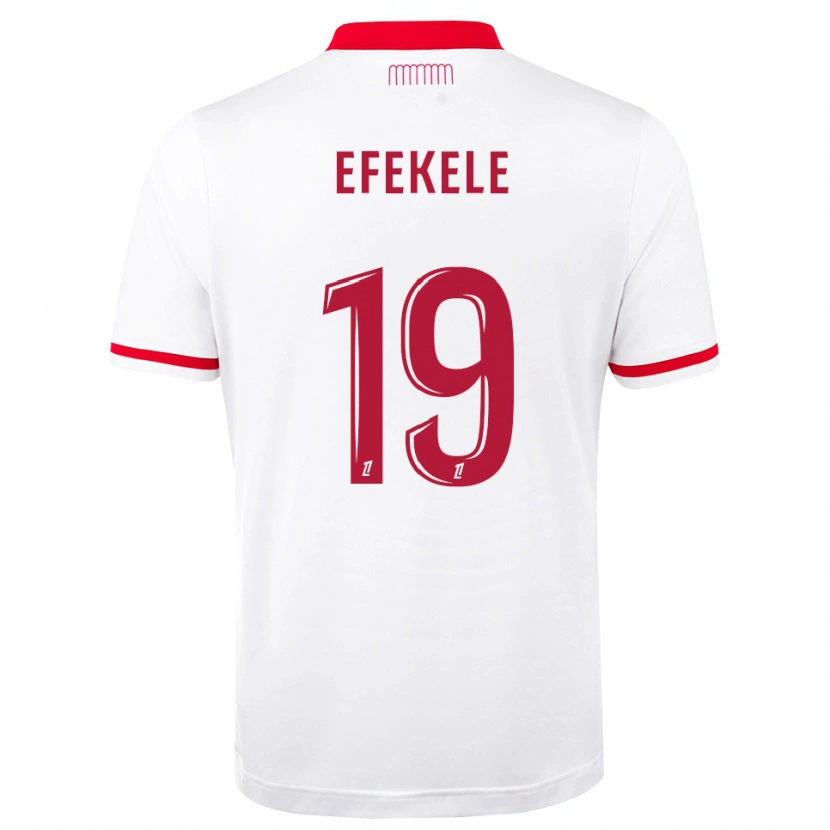 Danxen Uomo Maglia Malamine Efekele #19 Rosso Bianco Kit Gara Home 2026/27 Maglietta