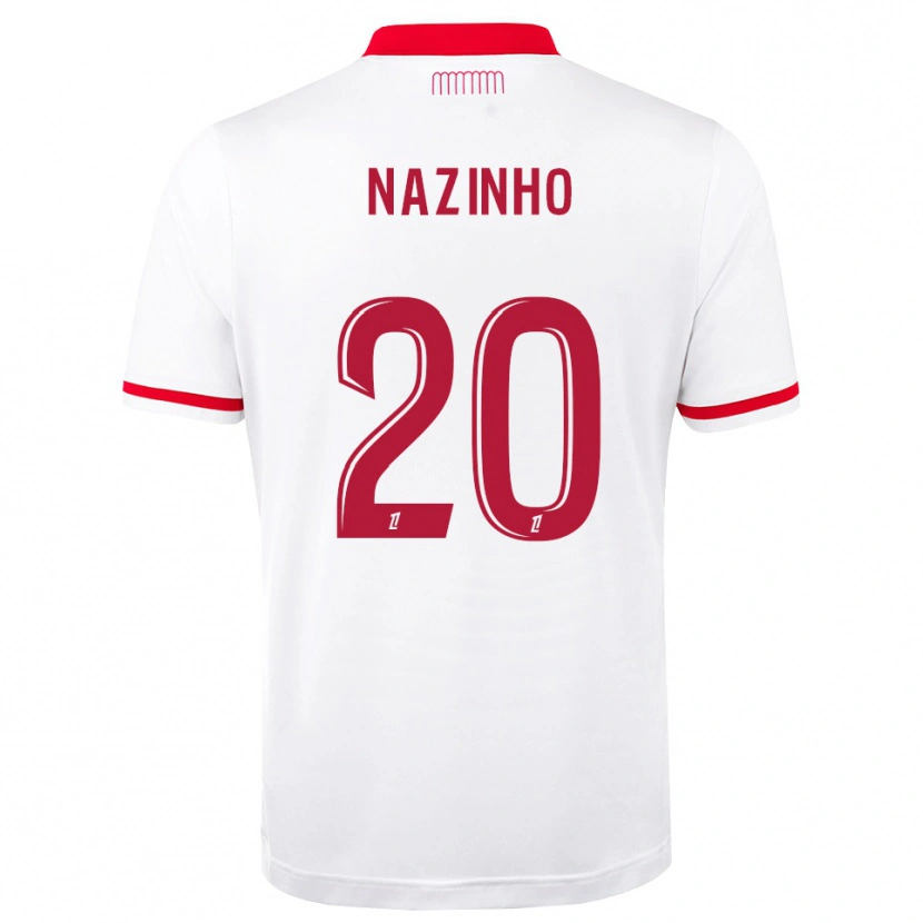 Danxen Uomo Maglia Flávio Basilua Jacinto Dos Nazinho #20 Rosso Bianco Kit Gara Home 2026/27 Maglietta