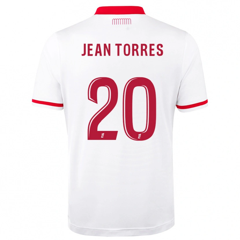 Danxen Uomo Maglia Jean Torres #20 Rosso Bianco Kit Gara Home 2026/27 Maglietta