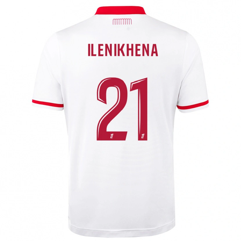 Danxen Uomo Maglia George Ilenikhena #21 Rosso Bianco Kit Gara Home 2026/27 Maglietta
