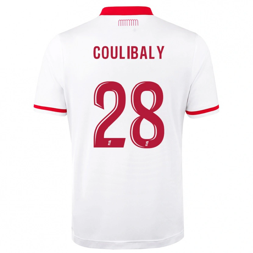 Danxen Uomo Maglia Mamadou Coulibaly #28 Rosso Bianco Kit Gara Home 2026/27 Maglietta